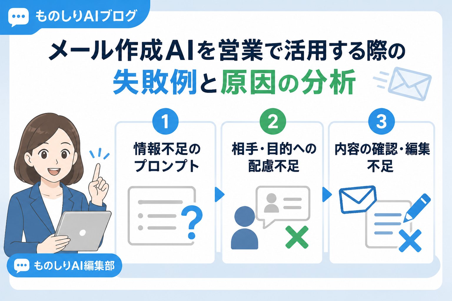 業務効率化 メール作成AIを営業で活用する際の失敗例と原因の分析