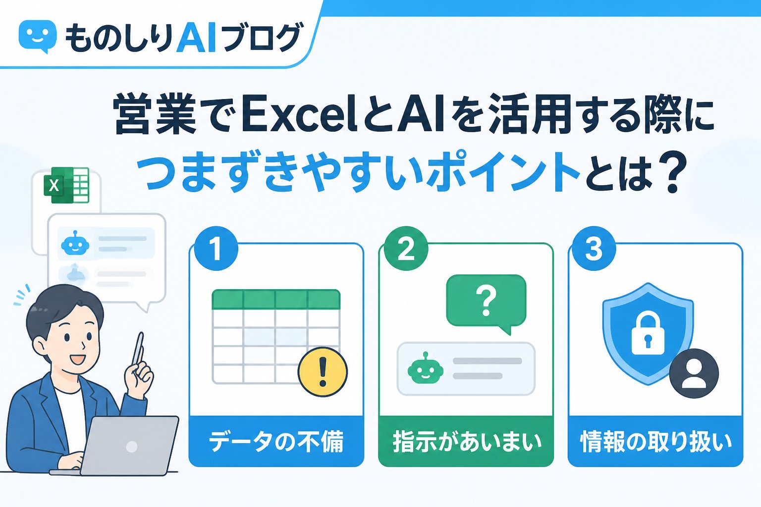 業務効率化 営業でExcelとAIを活用する際につまずきやすいポイントとは？