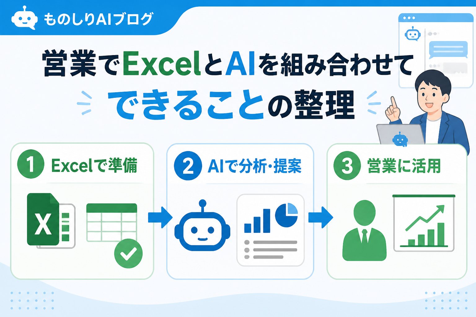 業務効率化 営業でExcelとAIを組み合わせてできることの整理