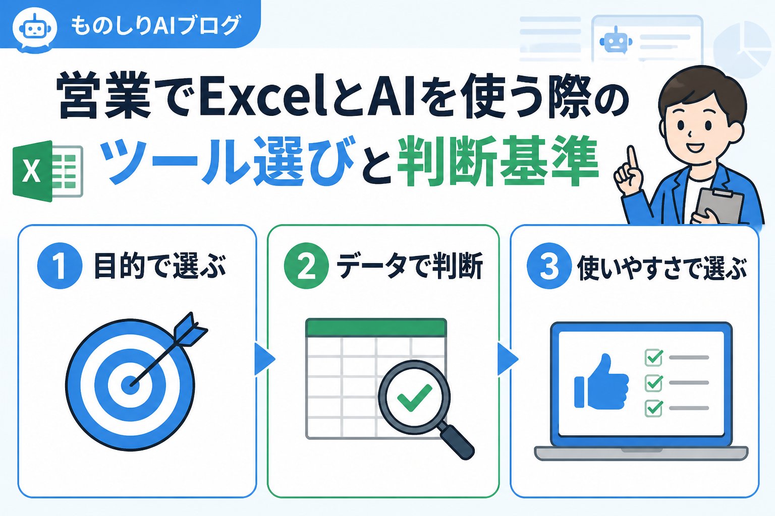 業務効率化 営業でExcelとAIを使う際のツール選びと判断基準