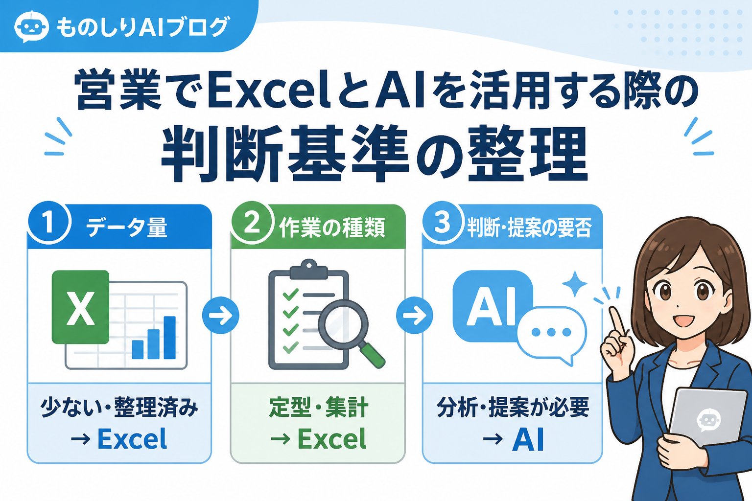 業務効率化 営業でExcelとAIを活用する際の判断基準の整理