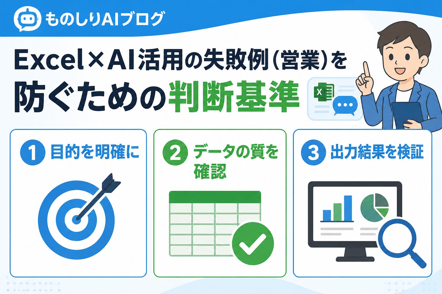 業務効率化 ExcelAI活用の失敗例（営業）を防ぐための判断基準