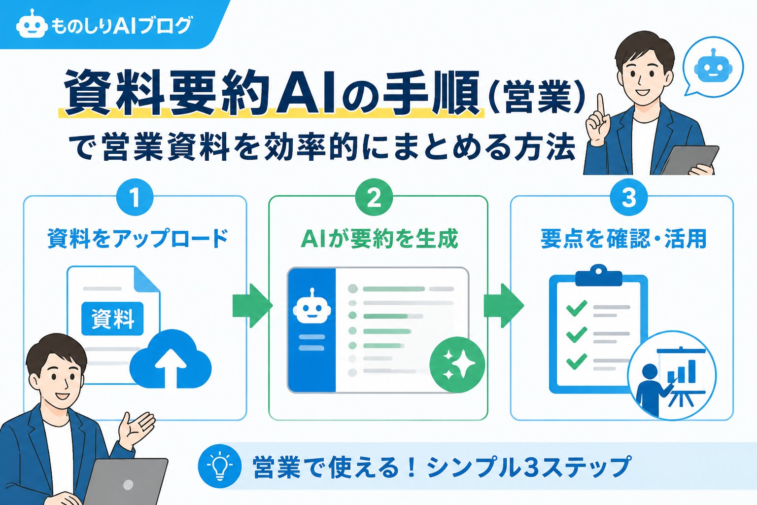 業務効率化 資料要約AIの手順（営業）で営業資料を効率的にまとめる方法