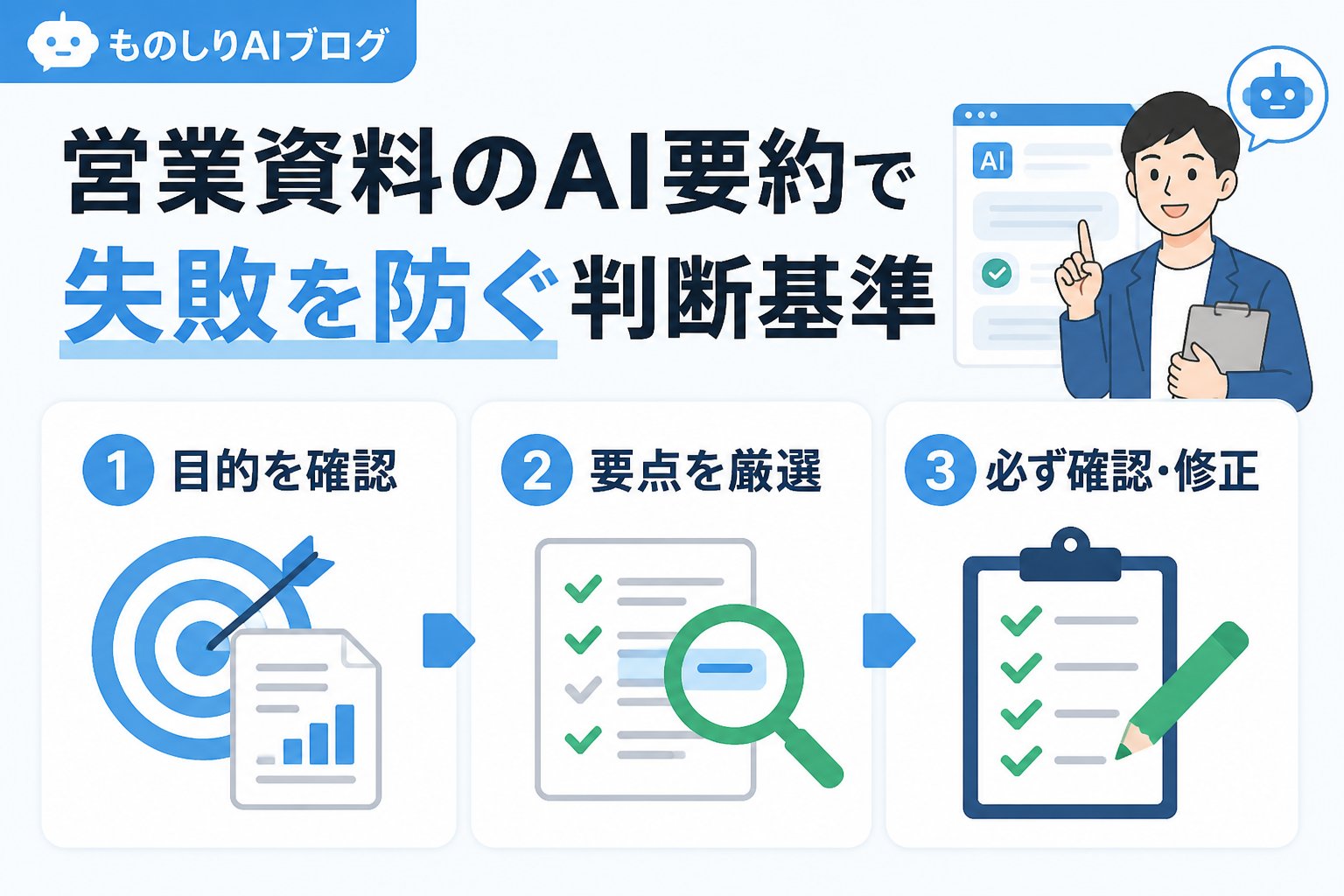 業務効率化 営業資料のAI要約で失敗を防ぐ判断基準