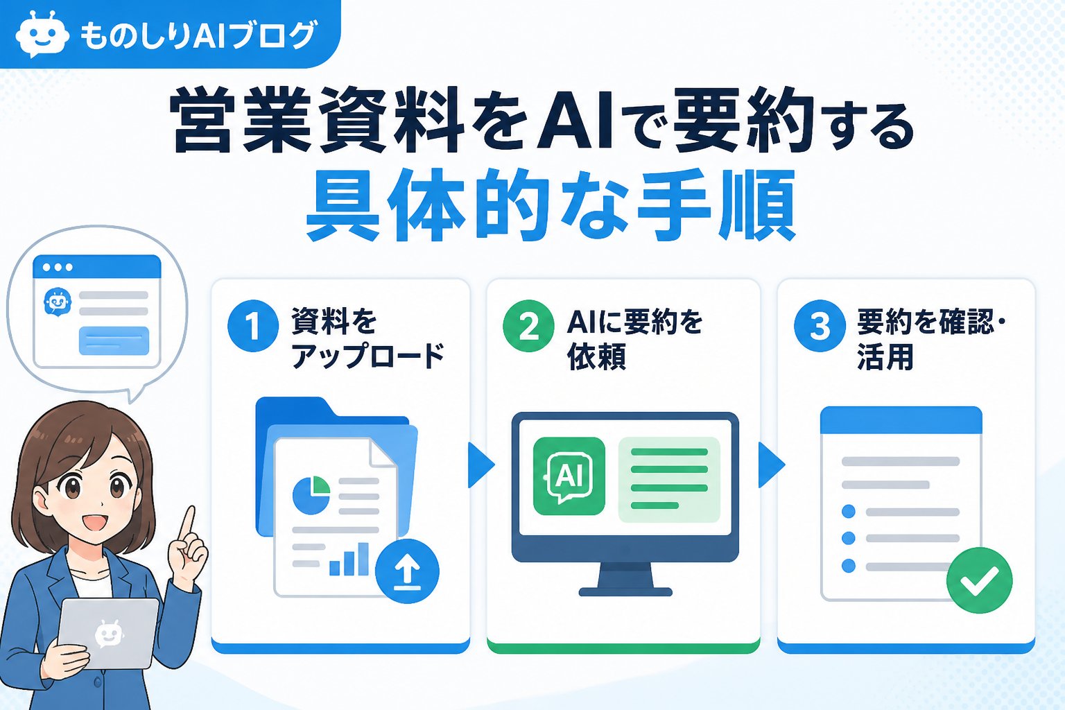 業務効率化 営業資料をAIで要約する具体的な手順