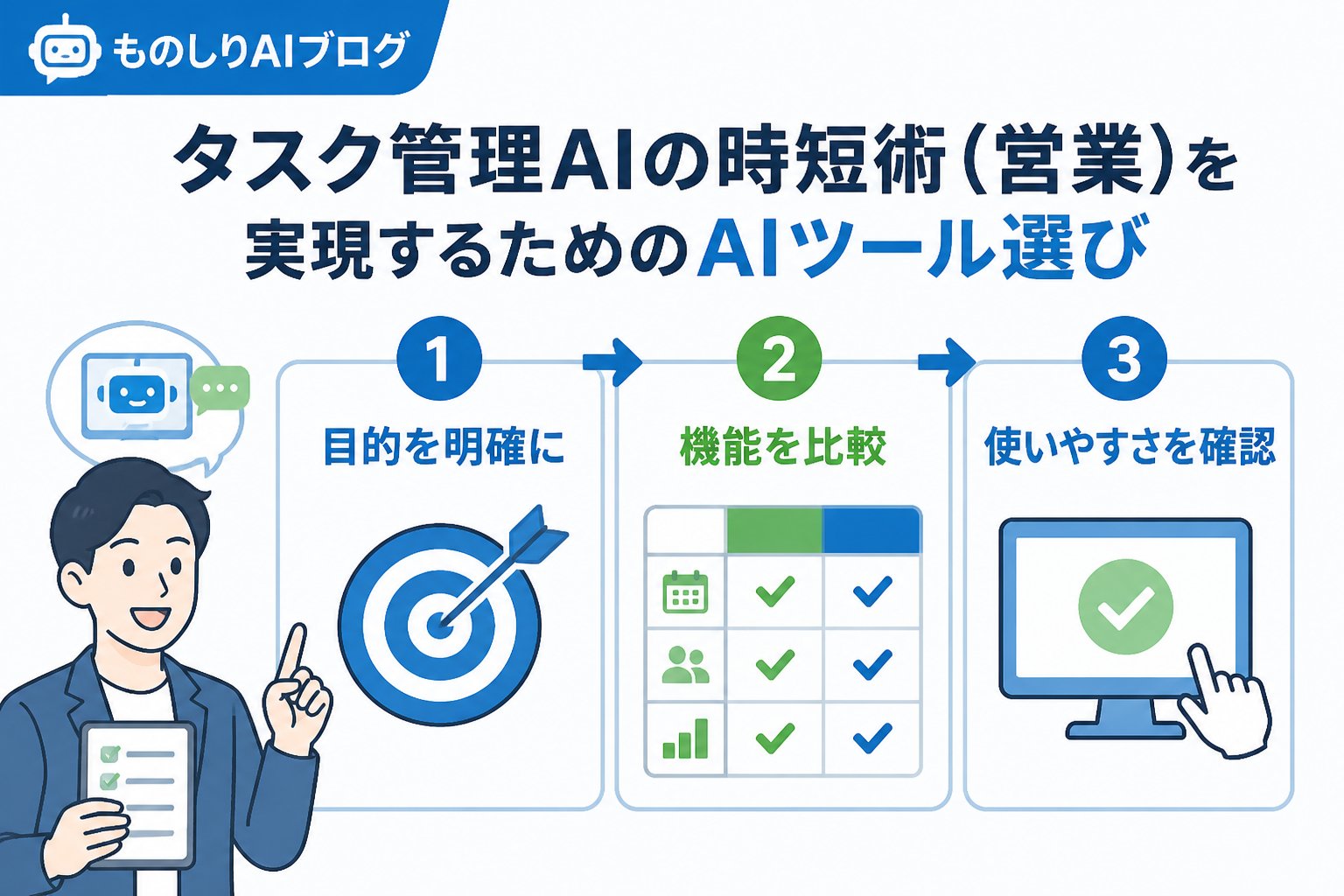 業務効率化 タスク管理AIの時短術（営業）を実現するためのAIツール選び