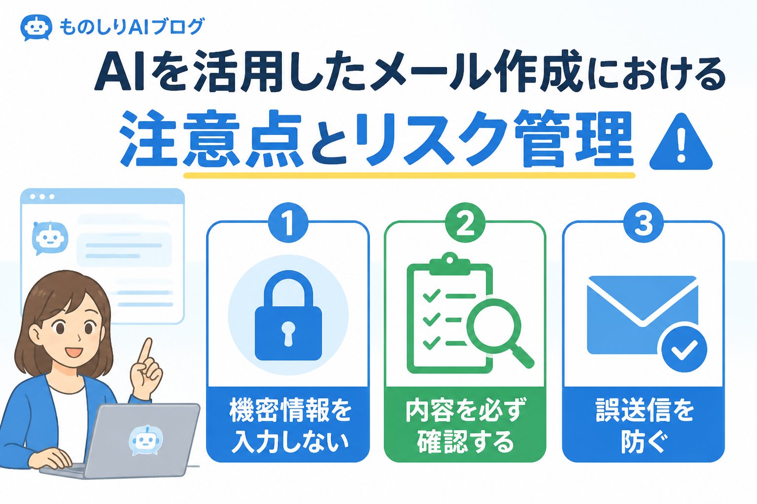 業務効率化 AIを活用したメール作成における注意点とリスク管理