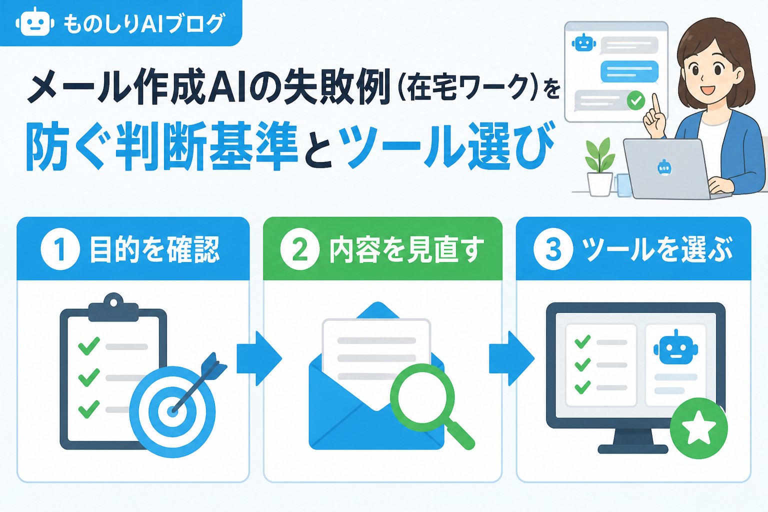 業務効率化 メール作成AIの失敗例(在宅ワーク)を防ぐ判断基準とツール選び