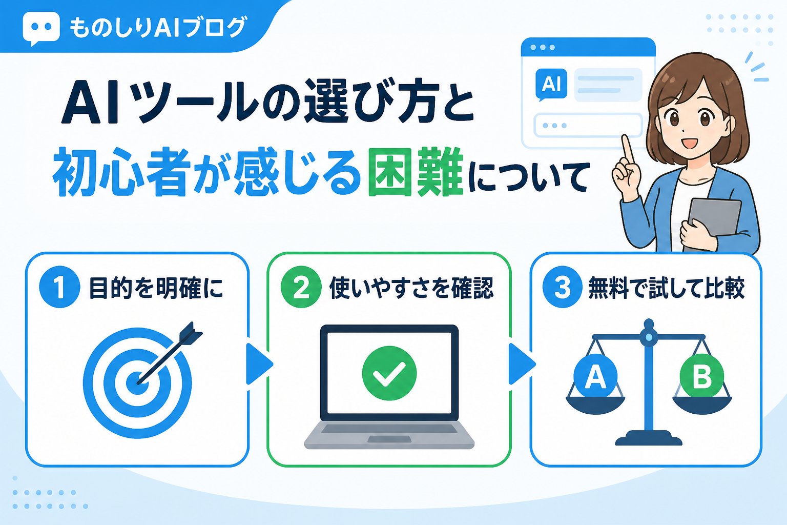 AIツール AIツールの選び方と初心者が感じる困難について